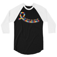 Autism T  Shirt Autism Awareness For World Autism Awareness Day T  Shi 3/4 Sleeve Shirt | Artistshot