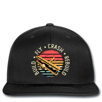 Build Fly Crash Rebuild Model Airplane Pilot Retro Printed Hat | Artistshot