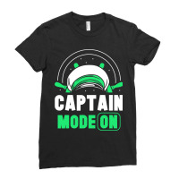 Captain Mode On Lover Skipper Ship Boat Owner Ladies Fitted T-shirt | Artistshot