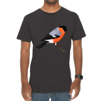 Bullfinch Bird Birdlover Birdwatcher Animal Biolog Vintage T-shirt | Artistshot