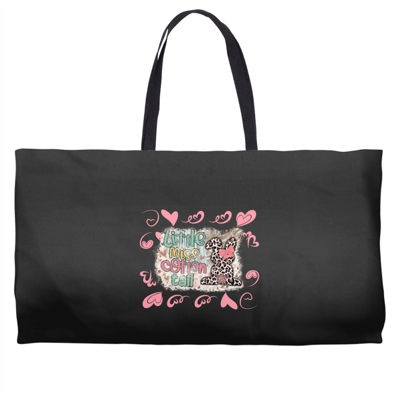 Cute Easter Bunny Easter Little Miss Cotton Tail Weekender Totes | Artistshot