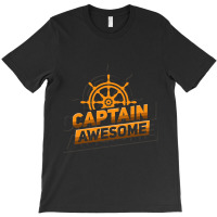 Captain Awesome Anchor Sailing Sailor Sail T-shirt | Artistshot