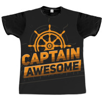 Captain Awesome Anchor Sailing Sailor Sail Graphic T-shirt | Artistshot