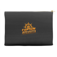 Captain Awesome Anchor Sailing Sailor Sail Accessory Pouches | Artistshot