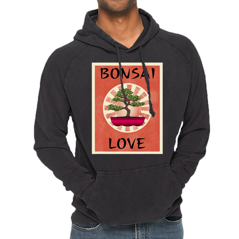 Bonsai Love Miniature Tree Plant Gardening Lover M Vintage Hoodie | Artistshot