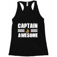 Captain Awesome Sailing Sailor Sail Racerback Tank | Artistshot