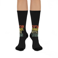 Captain Boat Airline Pilot 1 Crew Socks | Artistshot