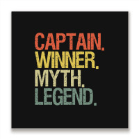 Captain Boat Airline Pilot 1 Metal Print Square | Artistshot