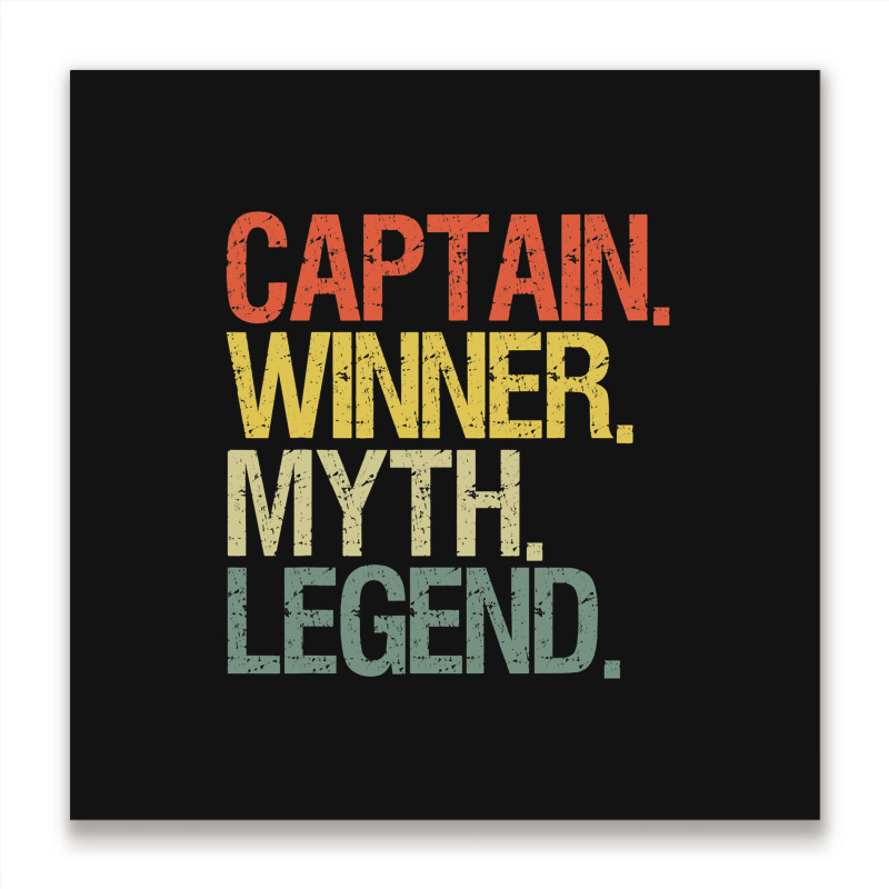 Captain Boat Airline Pilot 1 Metal Print Square | Artistshot