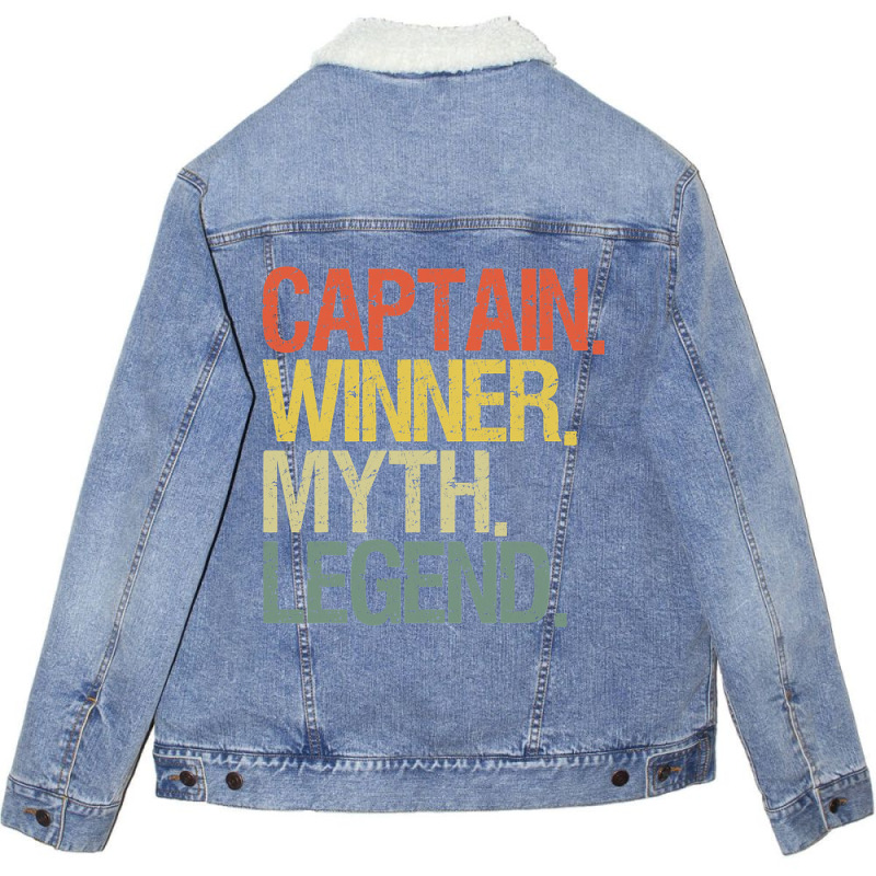 Captain Boat Airline Pilot 1 Unisex Sherpa-lined Denim Jacket | Artistshot