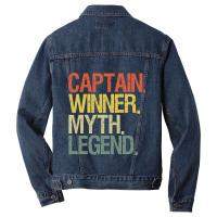 Captain Boat Airline Pilot 1 Men Denim Jacket | Artistshot