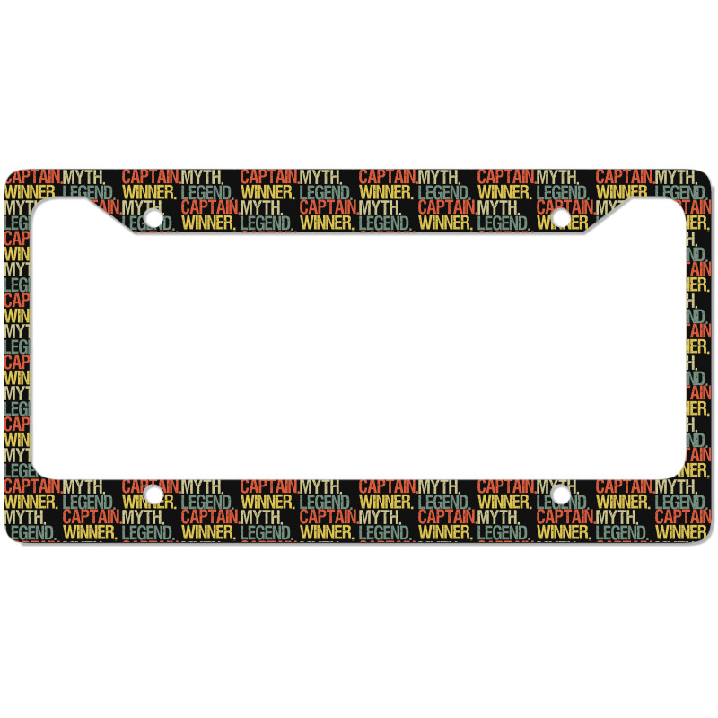 Captain Boat Airline Pilot 1 License Plate Frame | Artistshot