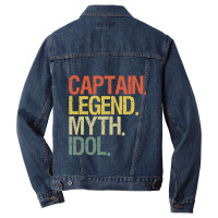 Captain Boat Airline Pilot Men Denim Jacket | Artistshot