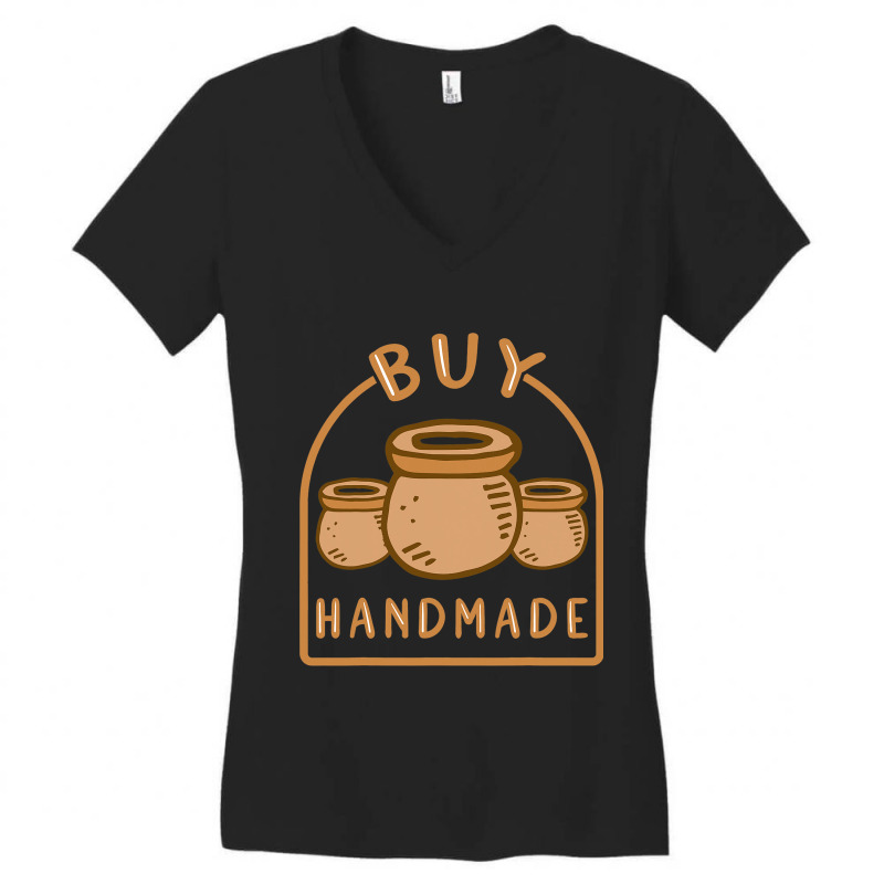 Buy Handmade Pottery Women's V-neck T-shirt | Artistshot