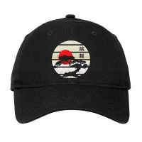 Bonsai Tree Circle Japanese Flag Meditation Yoga B Adjustable Cap | Artistshot