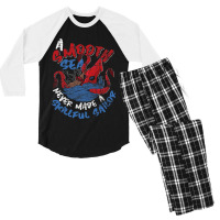 A Smooth Sea Never Made A Skillful Sailor Octopus Men's 3/4 Sleeve Pajama Set | Artistshot