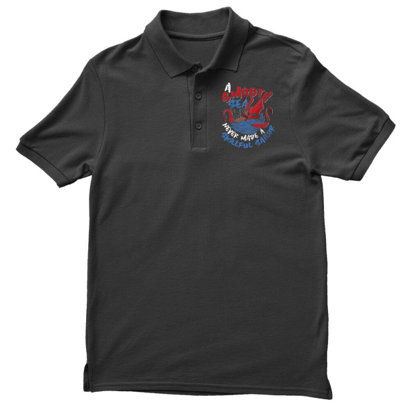 A Smooth Sea Never Made A Skillful Sailor Octopus Men's Polo Shirt | Artistshot