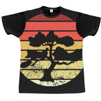 Beach Bonsai Tree Sun Retro Vintage Apparel Graphic T-shirt | Artistshot