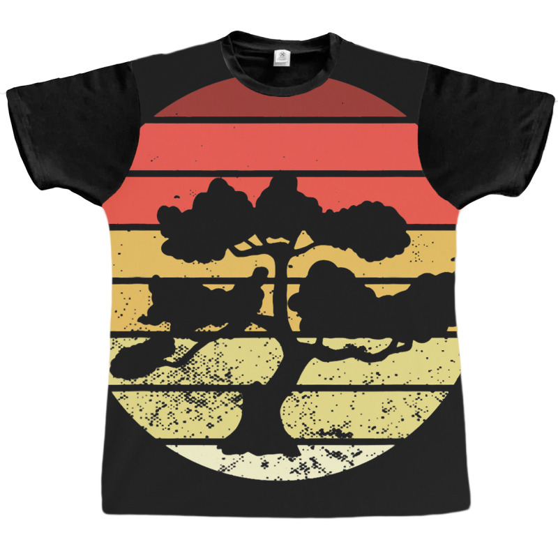 Beach Bonsai Tree Sun Retro Vintage Apparel Graphic T-shirt | Artistshot