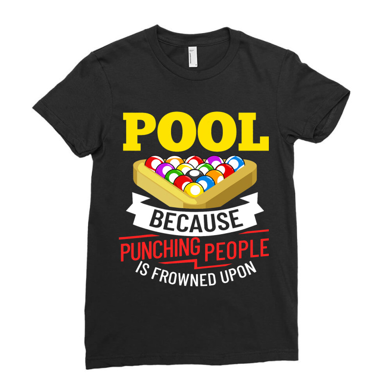 Billiards Snooker Pool Game Player Sports Competit Ladies Fitted T-Shirt by FinleeRoddy | Artistshot