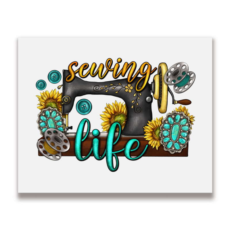 Sewing Life Western Metal Print Horizontal | Artistshot