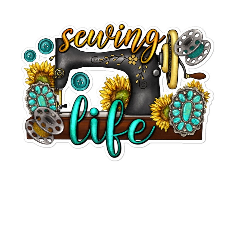 Sewing Life Western Sticker | Artistshot