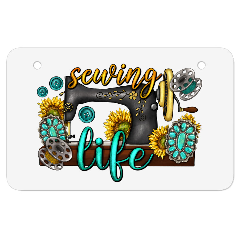 Sewing Life Western Atv License Plate | Artistshot