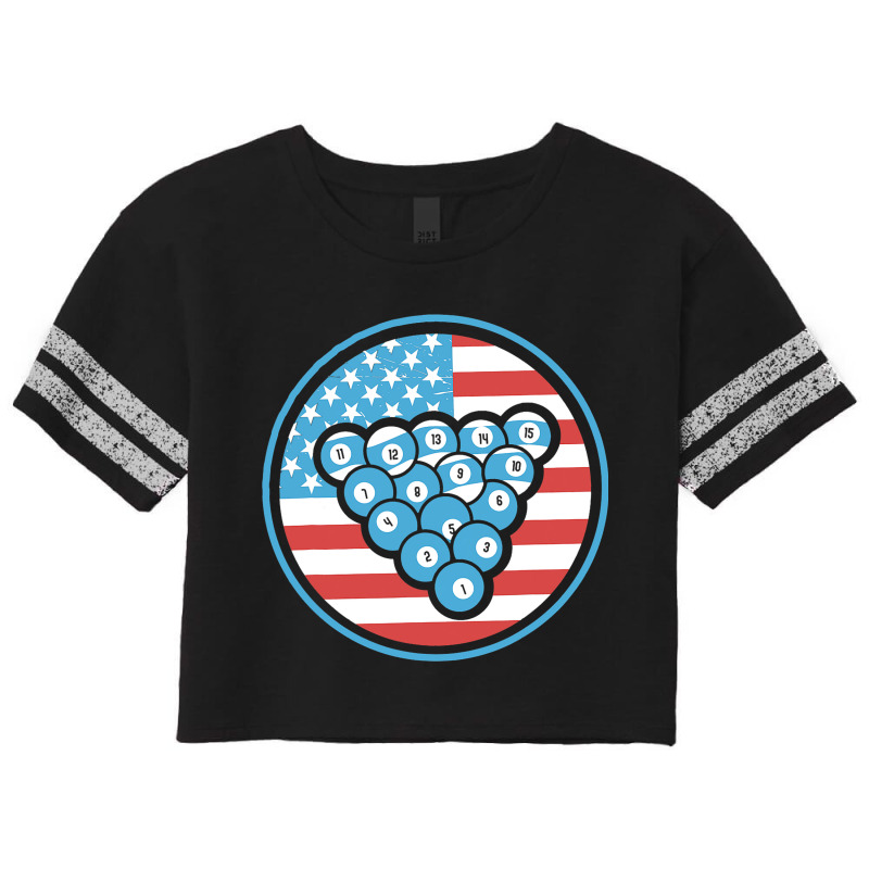 Billiards Gifts For Men Women American Flag Pool P Scorecard Crop Tee by VailNatale | Artistshot