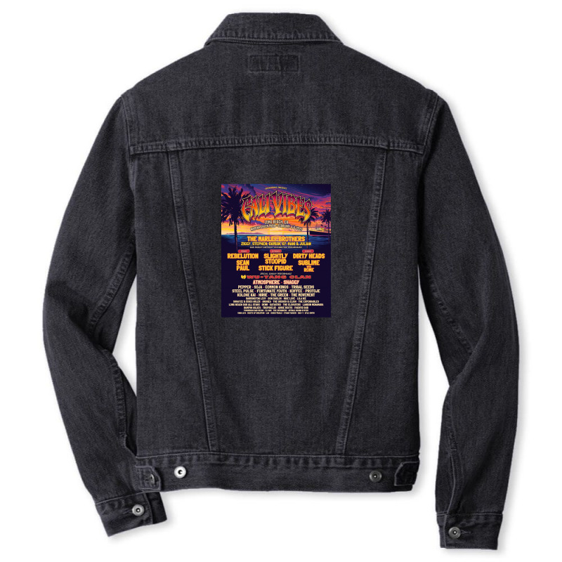 Cali Vibes Festival Men Denim Jacket by gilingan880605tr | Artistshot