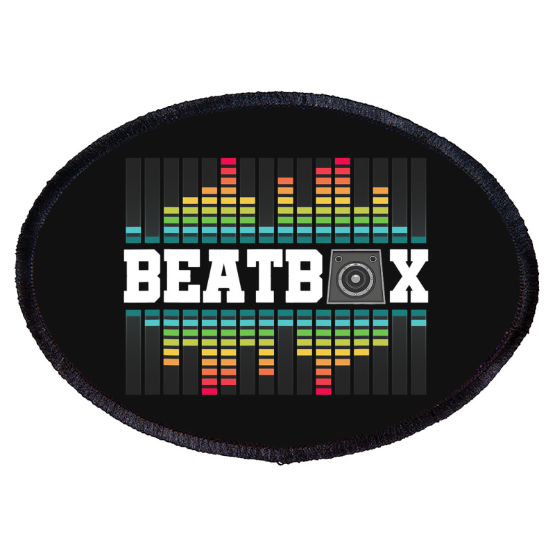 Beatbox Beatboxer Cool Hiphop Street Art Ghetto Ra Oval Patch | Artistshot