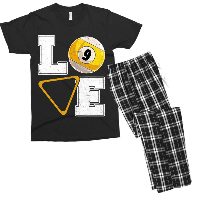 Billiards Love Pool Player Billiards Lover Men's T-shirt Pajama Set | Artistshot