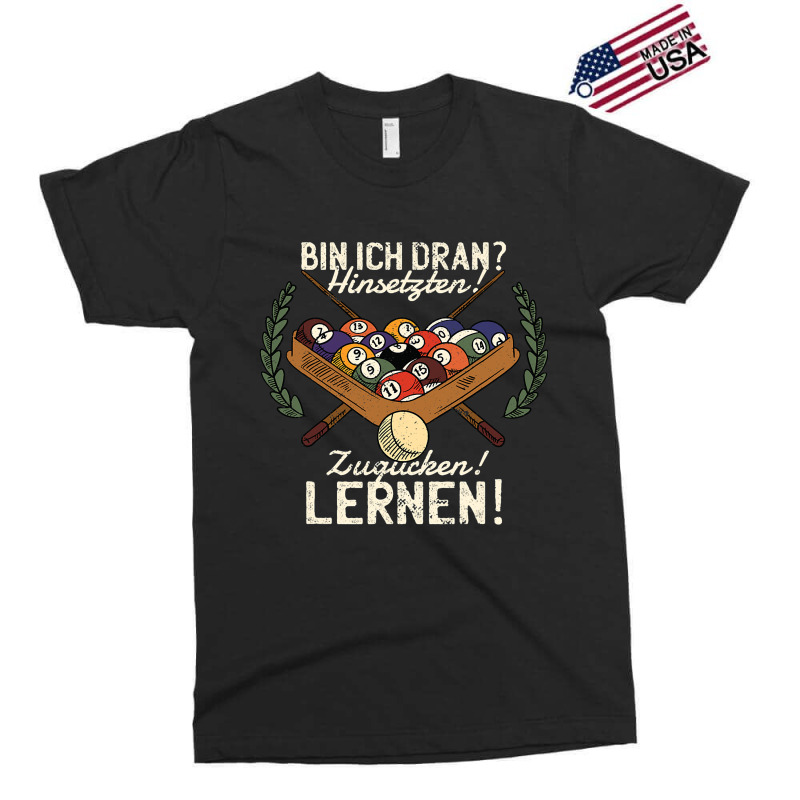 Bin Ich Dran Sitten Zugucken Learn Billiards Snook Exclusive T-shirt by Elegantset | Artistshot