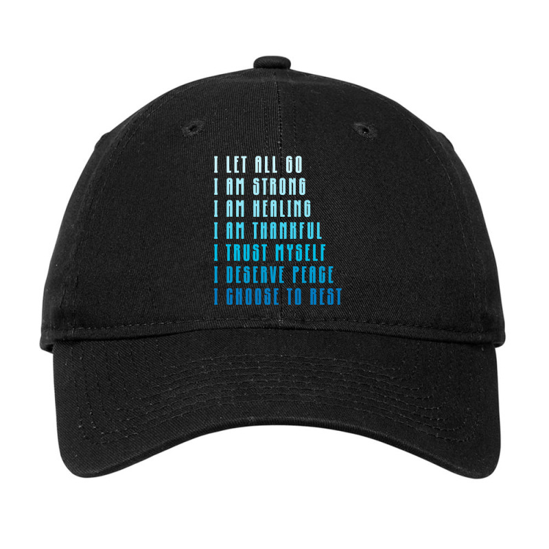 Bedtime Affirmations Adults Physical Selfcare Airl Adjustable Cap | Artistshot