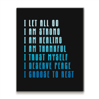 Bedtime Affirmations Adults Physical Selfcare Airl Metal Print Vertical | Artistshot