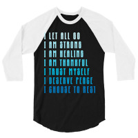 Bedtime Affirmations Adults Physical Selfcare Airl 3/4 Sleeve Shirt | Artistshot