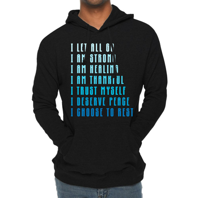 Bedtime Affirmations Adults Physical Selfcare Airl Lightweight Hoodie | Artistshot