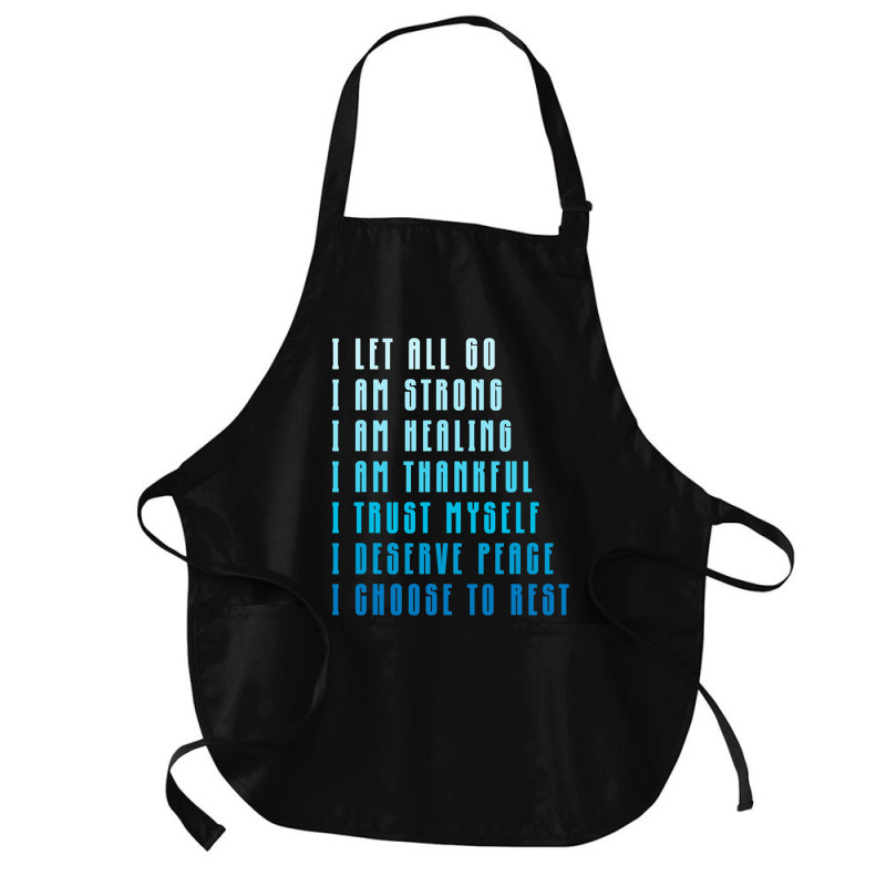 Bedtime Affirmations Adults Physical Selfcare Airl Medium-length Apron | Artistshot