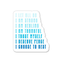 Bedtime Affirmations Adults Physical Selfcare Airl Sticker | Artistshot