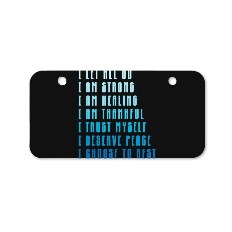 Bedtime Affirmations Adults Physical Selfcare Airl Bicycle License Plate | Artistshot