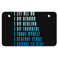 Bedtime Affirmations Adults Physical Selfcare Airl Atv License Plate | Artistshot