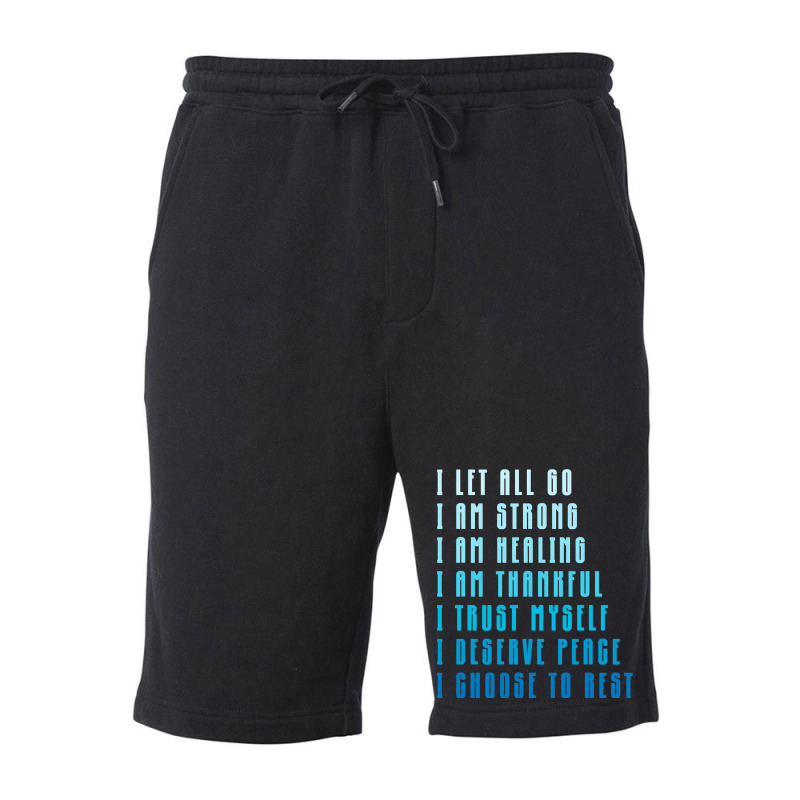 Bedtime Affirmations Adults Physical Selfcare Airl Fleece Short | Artistshot