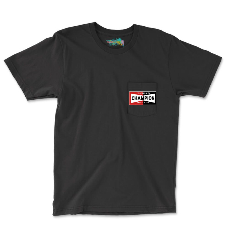 Champion Spark Plugs Company Pocket T shirt By Ardylanda Artistshot