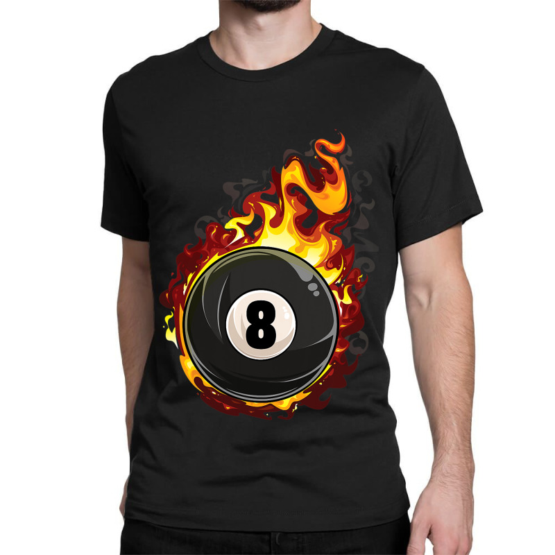 Billiard 8 Ball Player Pool Billiards Snooker Cue  Classic T-shirt by Vibrantus | Artistshot