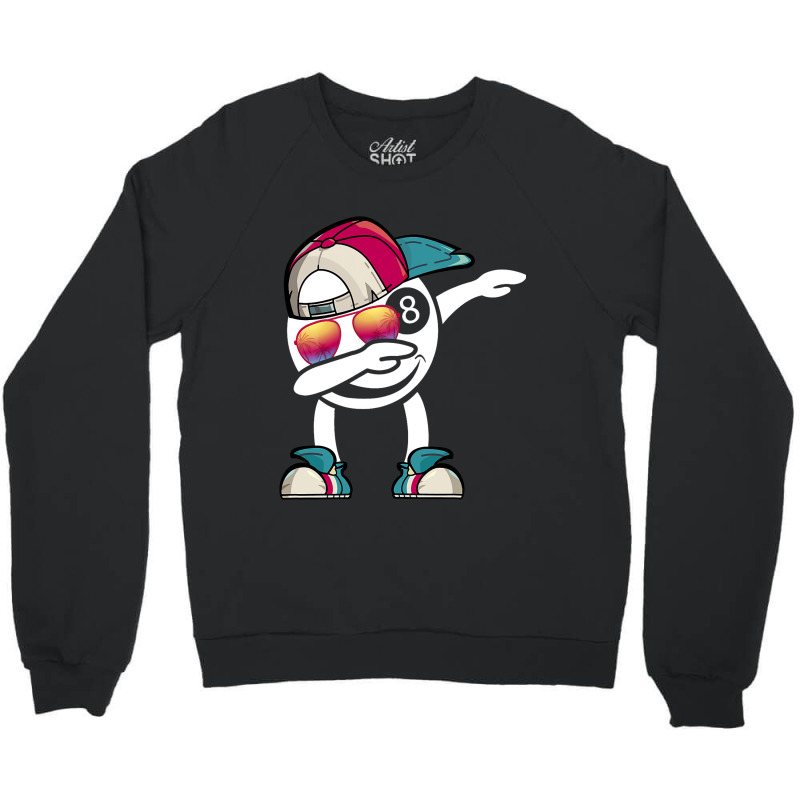 Billiard 8ball Pool Billiard Ball Dabbing Dance Bi Crewneck Sweatshirt | Artistshot