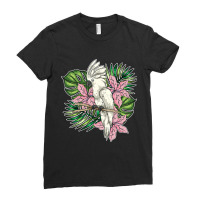 Bird Animal Birding Cockatoo Lover Exotic Flowers  Ladies Fitted T-shirt | Artistshot