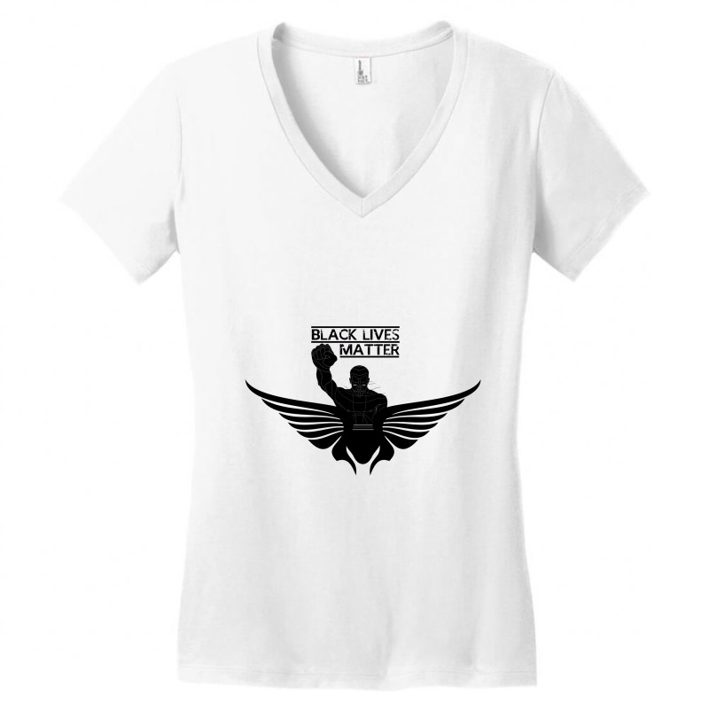 Black Lives Matter Women's V-Neck T-Shirt by althubich | Artistshot