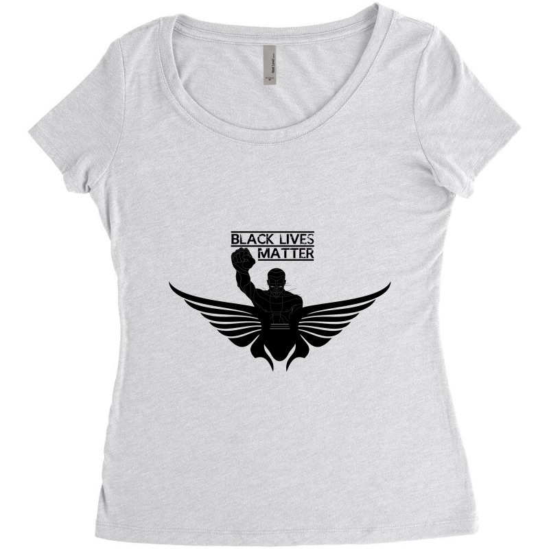 Black Lives Matter Women's Triblend Scoop T-shirt by althubich | Artistshot