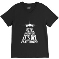 Aviation Apparel For Men Airplane For Pilots Aviat V-neck Tee | Artistshot