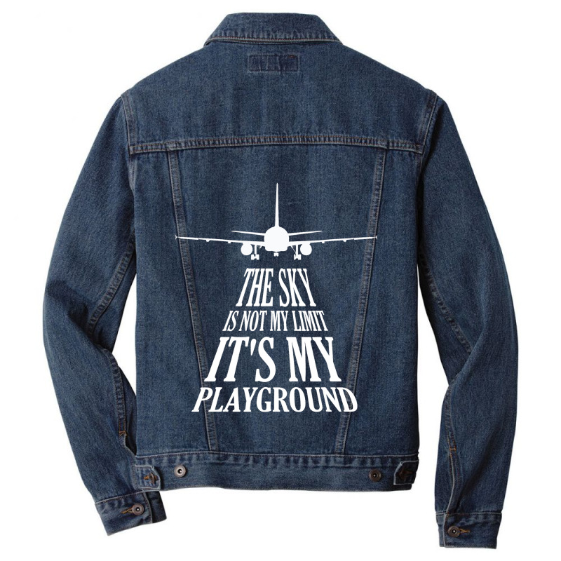 Aviation Apparel For Men Airplane For Pilots Aviat Men Denim Jacket by LaquaKreger | Artistshot