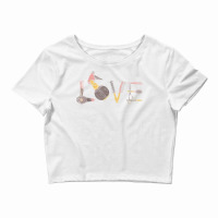 Hairstylist Gift Hairdresser Dryer Scissors Love Hairstylist T Shirt Crop Top | Artistshot